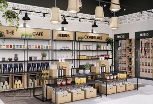 aménagement epicerie fine